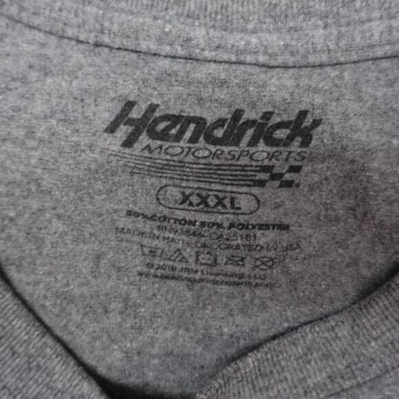 Hendrick Graphic T-Shirt Men's Size‎ 3XL Gray Short Sleeve Crew Neck Pullover - Picture 3 of 8